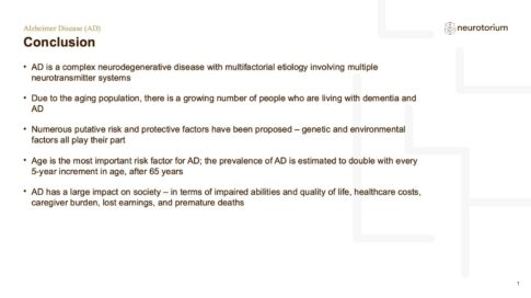 Alzheimers Disease – Epidemiology – slide 18